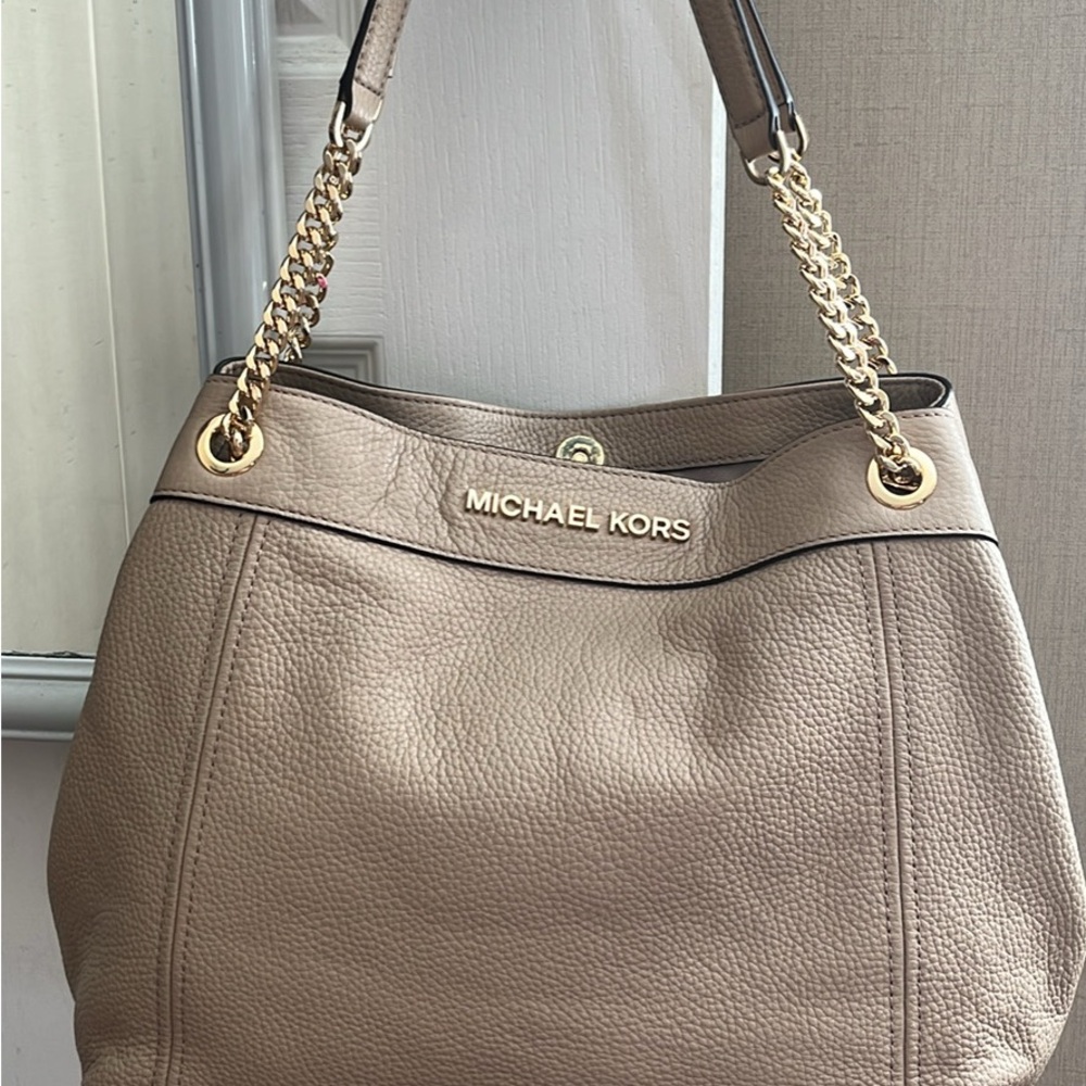 Michael Kors Tan Leather Shoulder Bag